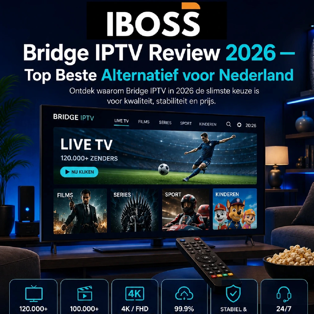 bridge iptv review 2026 beste alternatief nederland iboss-iptv
