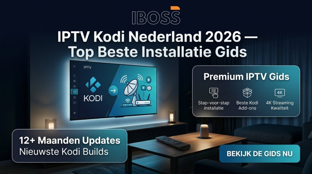 kodiiptv nederland 2026 installatie gids iboss-iptv beste abonnement