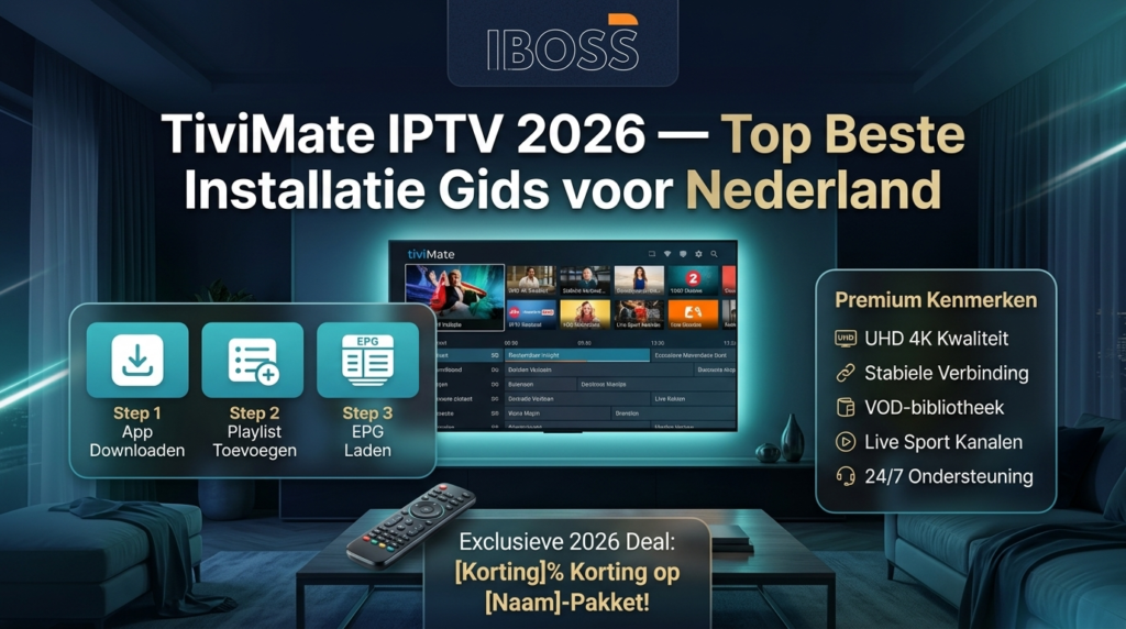 tivimate iptv 2026 installatie gids nederland iboss-iptv beste abonnement
